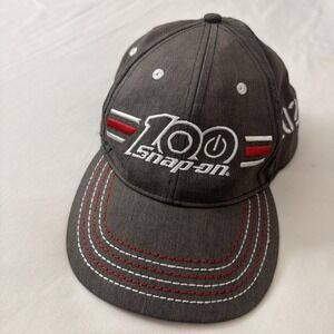 Snap-On Tools 100 years Hat Cap BaseBall Adult Adjustable Gray Mechanic Autobody